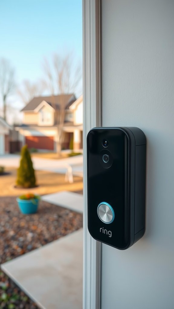 Ring Video Doorbell Pro 2 mounted on a home entryway